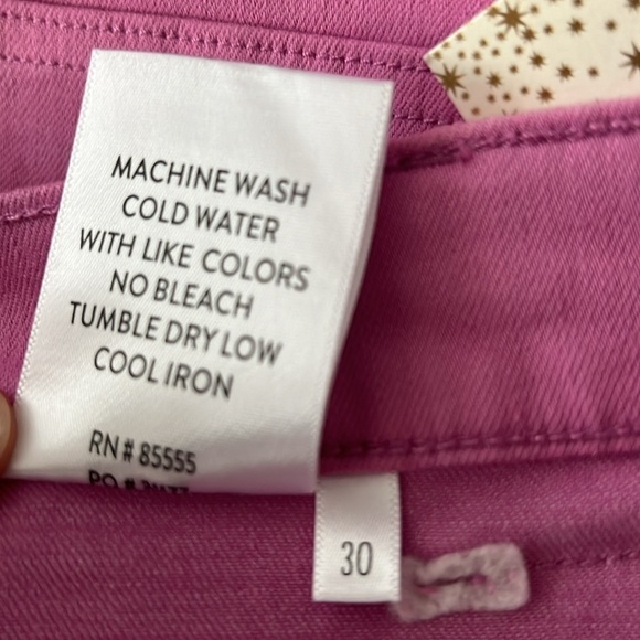 Cosmic Blue Love Jonah Jean Shorts w/ Patch Pockets in Camelia Rose Size 30 NWT! - Picture 6 of 6